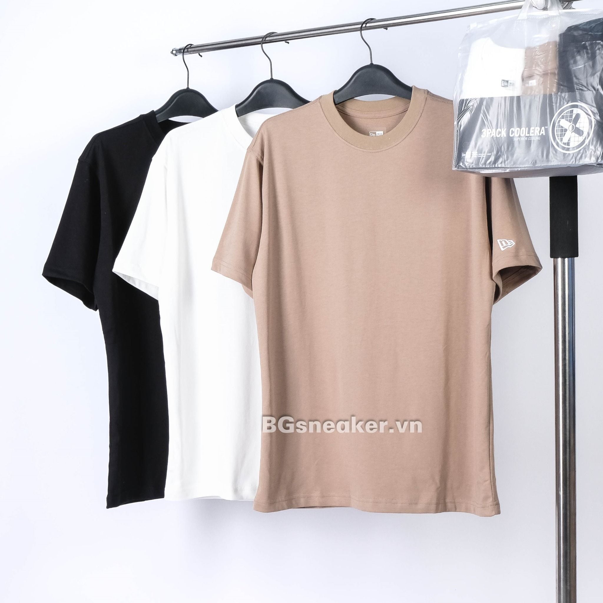  Pack 3 Áo Thun New Era  Basic Black / White/ Brown 13511136 