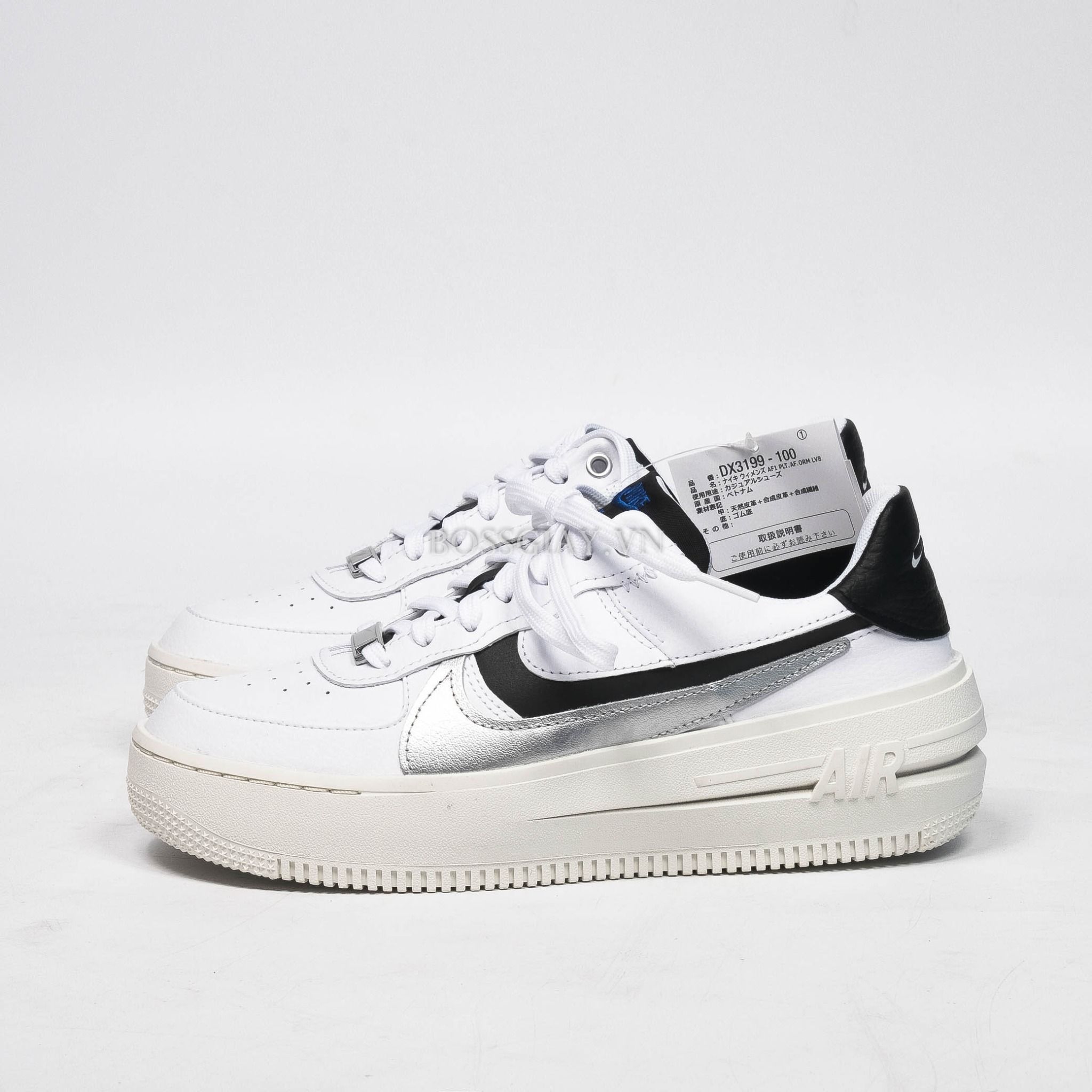  [ DX3199 -  100 ] Nike Air Force 1 PLT.AF.ORM Sliver White 