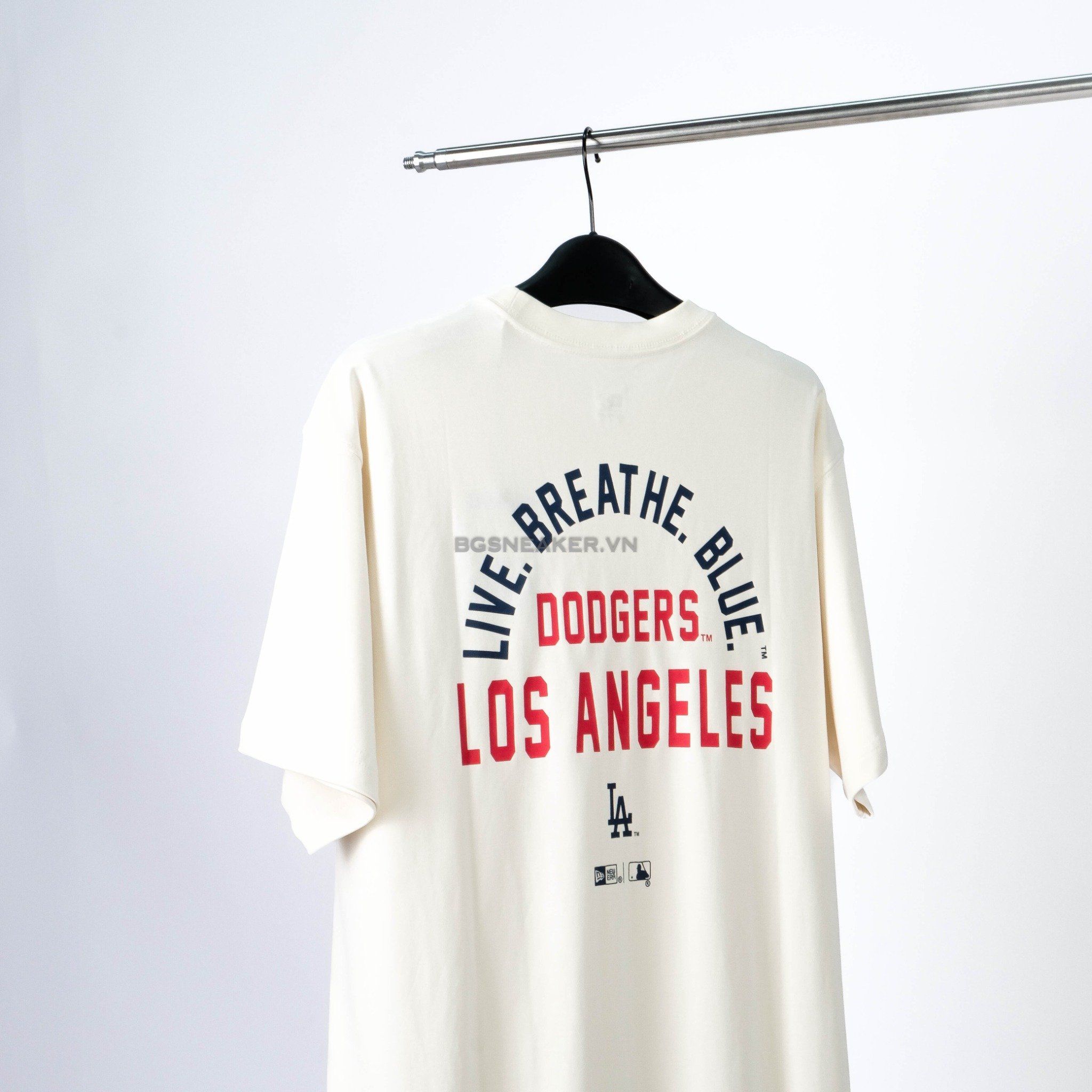  Áo Thun New Era LA Dodgers  Live breathe Blue Cream 14413062 