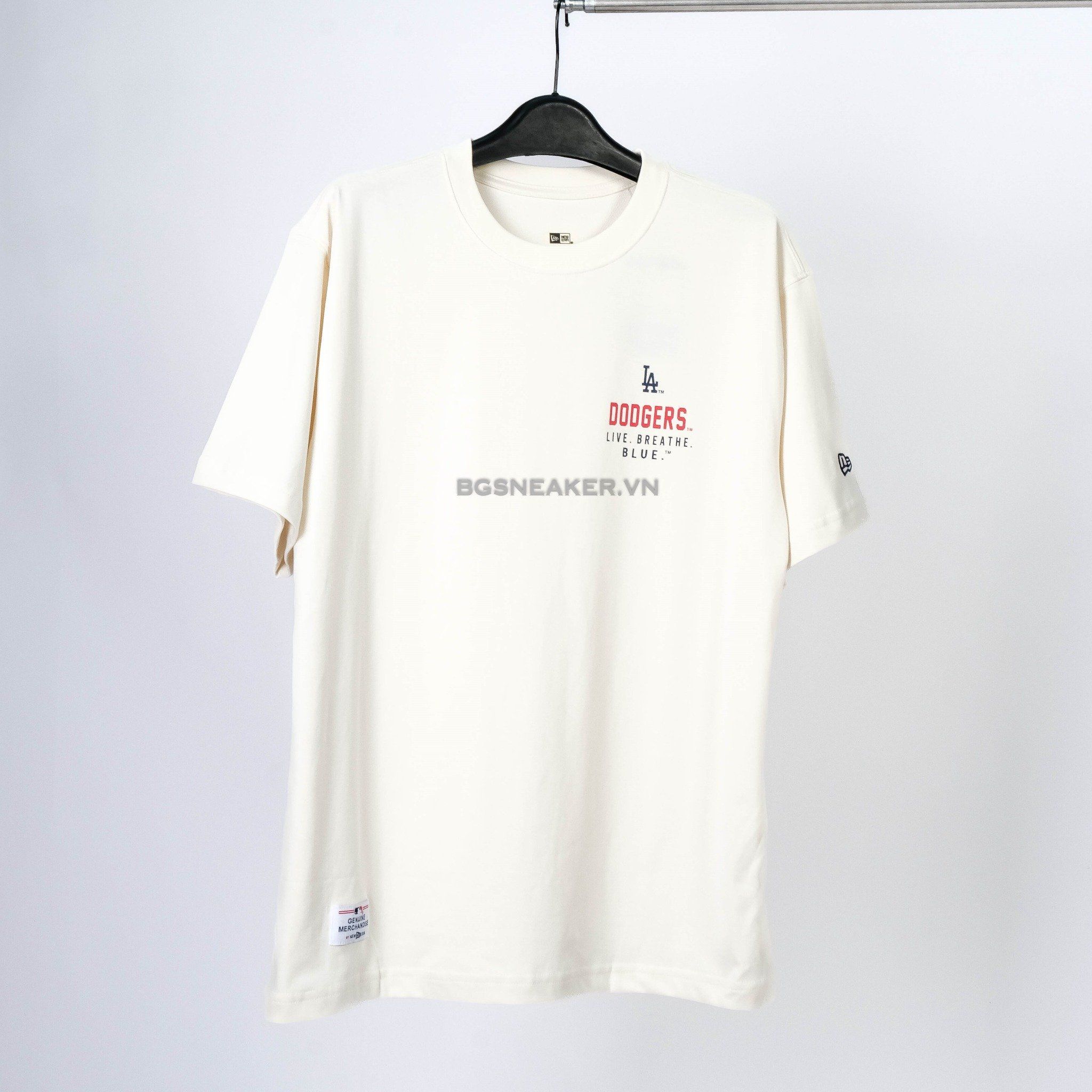 Áo Thun New Era LA Dodgers  Live breathe Blue Cream 14413062 