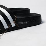  ADILETTE AQUA SLIDE BLACK WHITE [ F35543 ] 