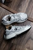  GIÀY Champion Chunky Sneakers Unisex Low-Top Sliver Black U5AFCRU15B1 
