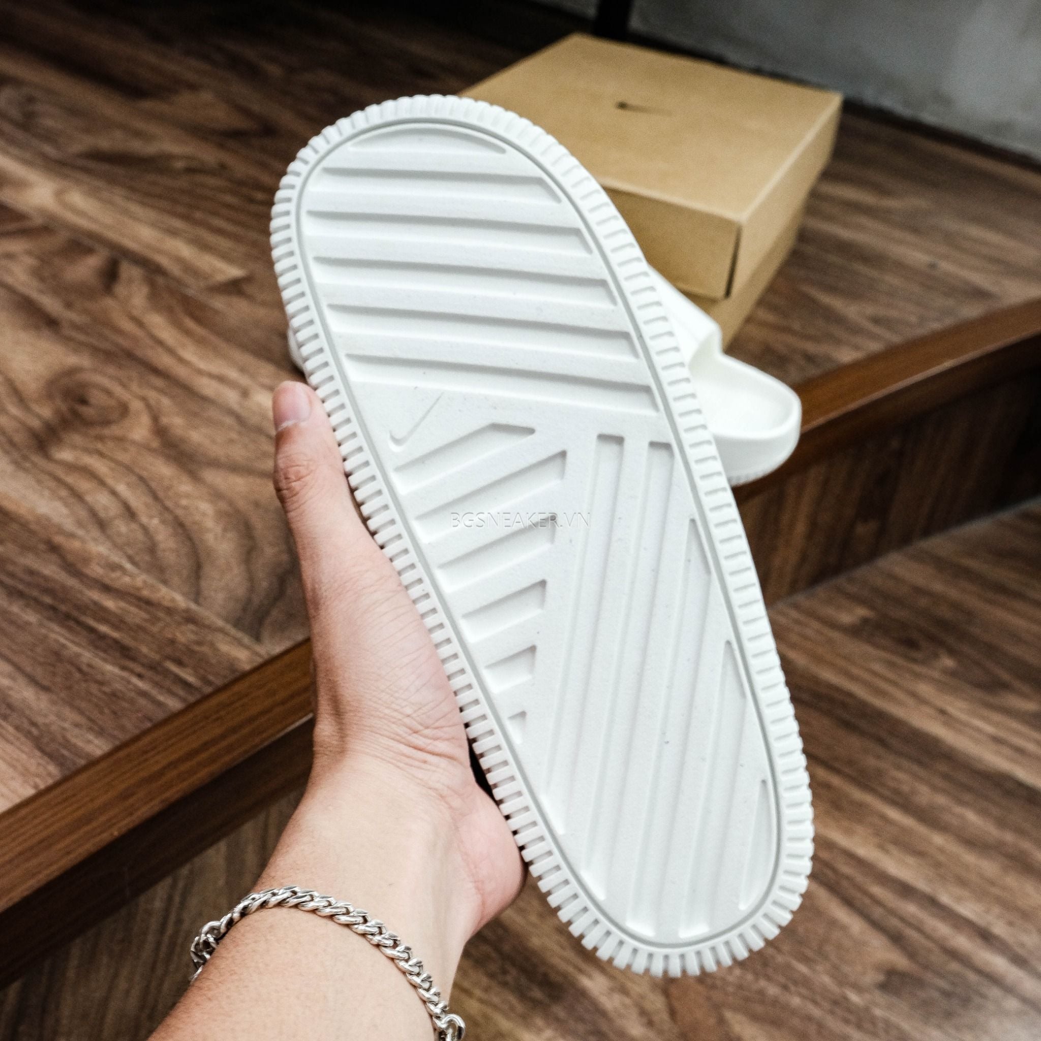  Dép Nike Calm Slide White Sail DX4816-100 