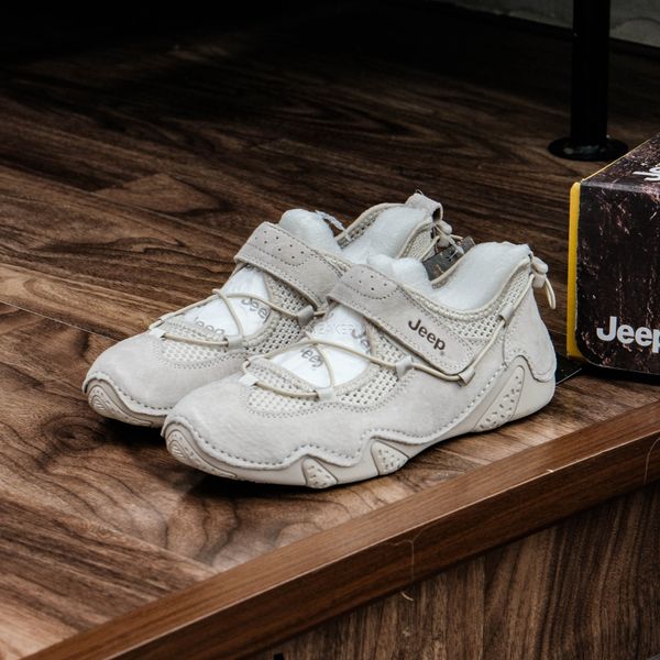  Giày Jeep Lifestyle Shoes Women ’s Low-top Begie  [ PX241WAS932 ] 