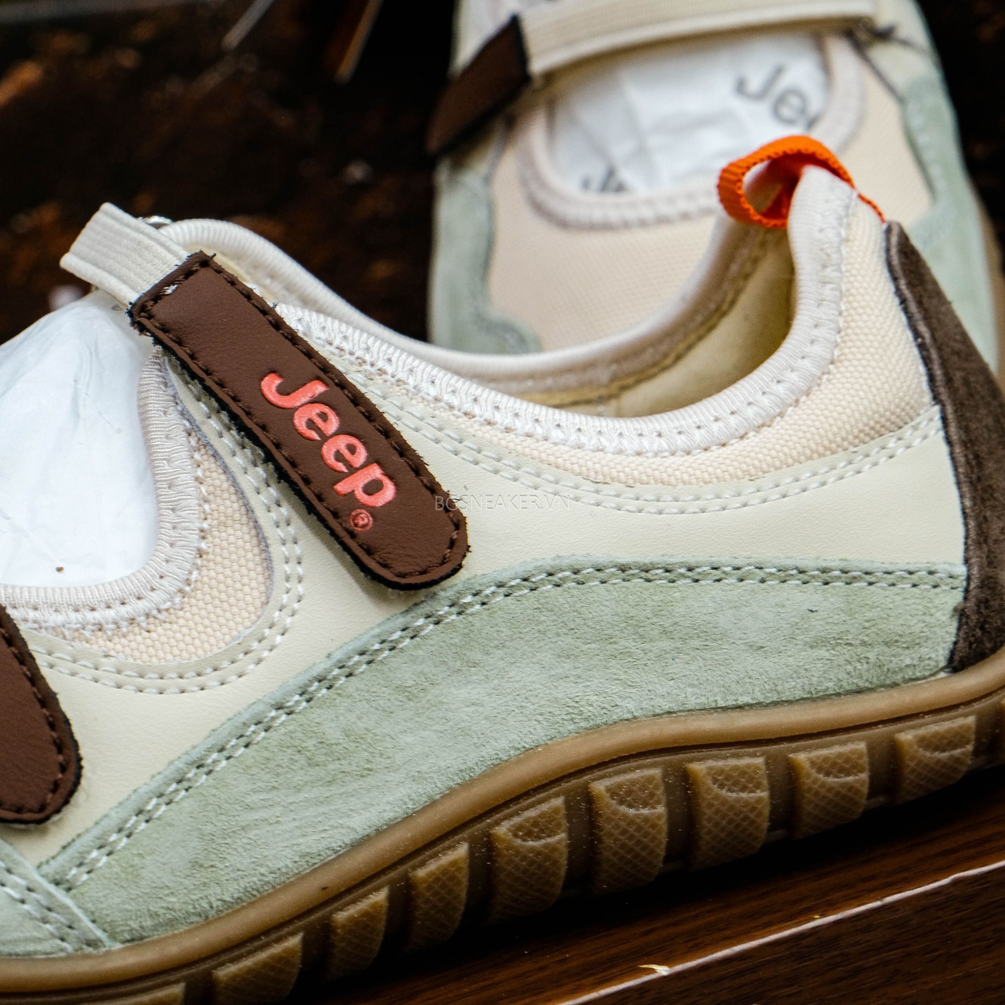  Giày Jeep Outdoor Shoes Women's Low Top ''Cream Light Green'' [ P651W13112 ] 