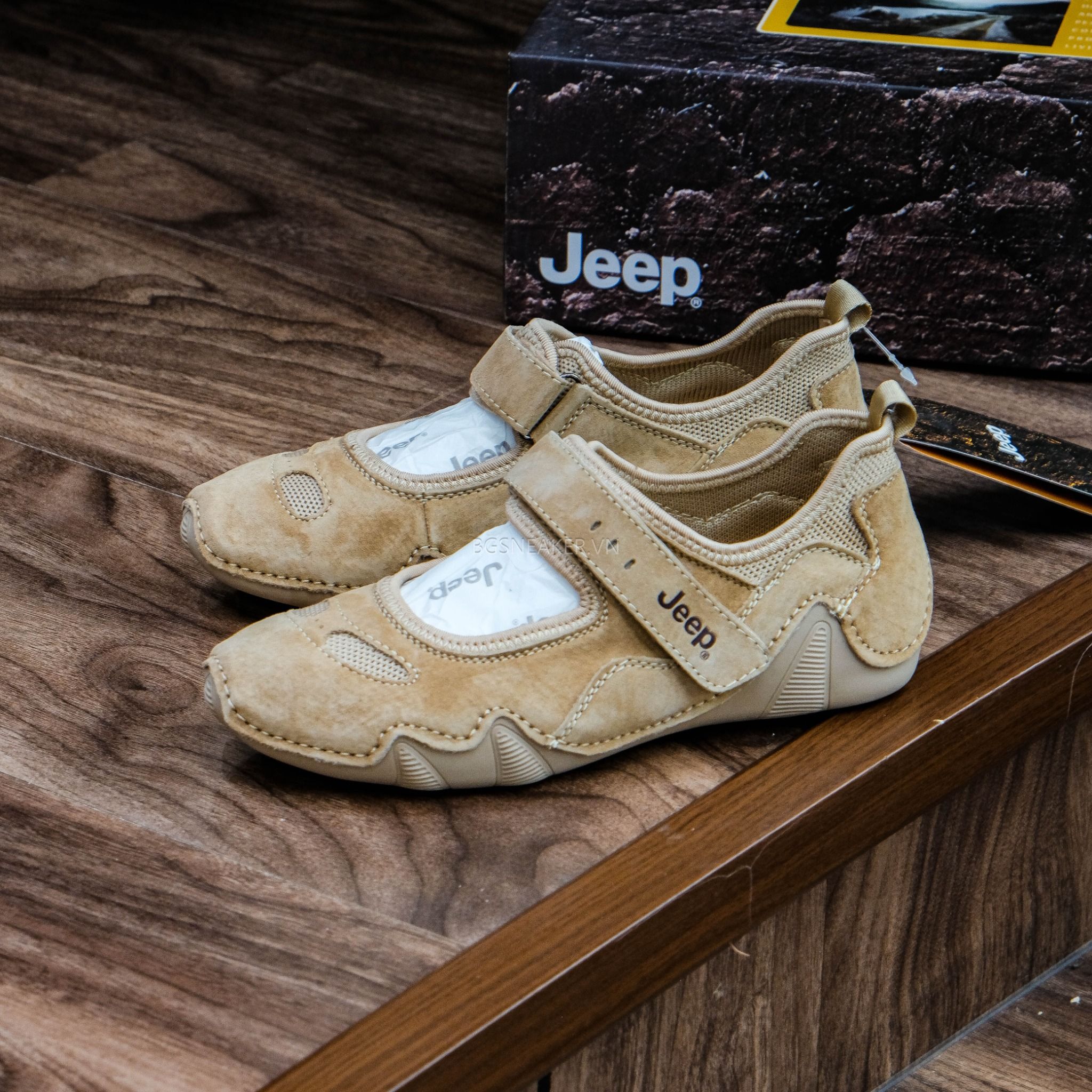  Giày Jeep Lifestyle Shoes Women ’s Low-top Begie [ PX231WAS575 ] 