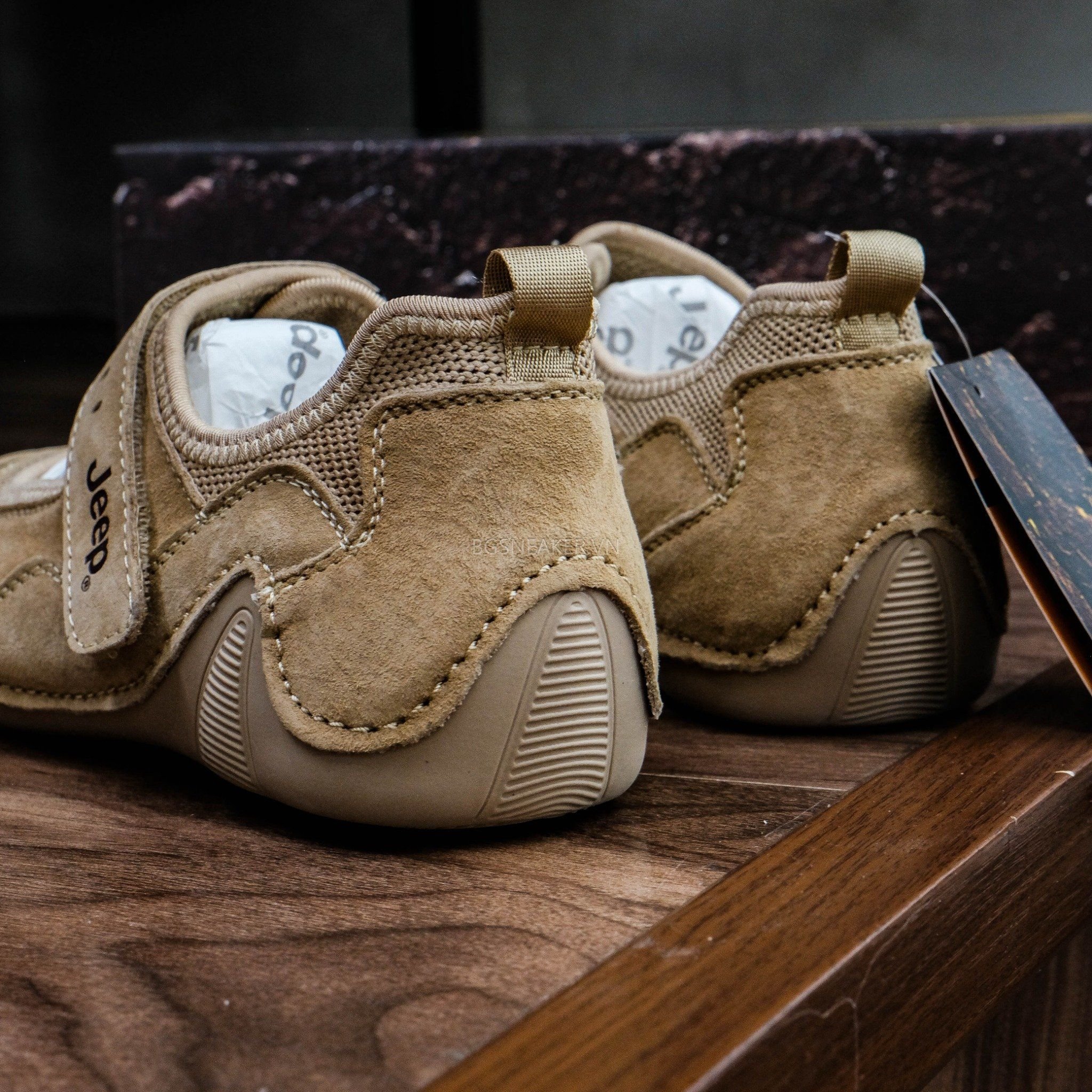  Giày Jeep Lifestyle Shoes Women ’s Low-top Begie [ PX231WAS575 ] 