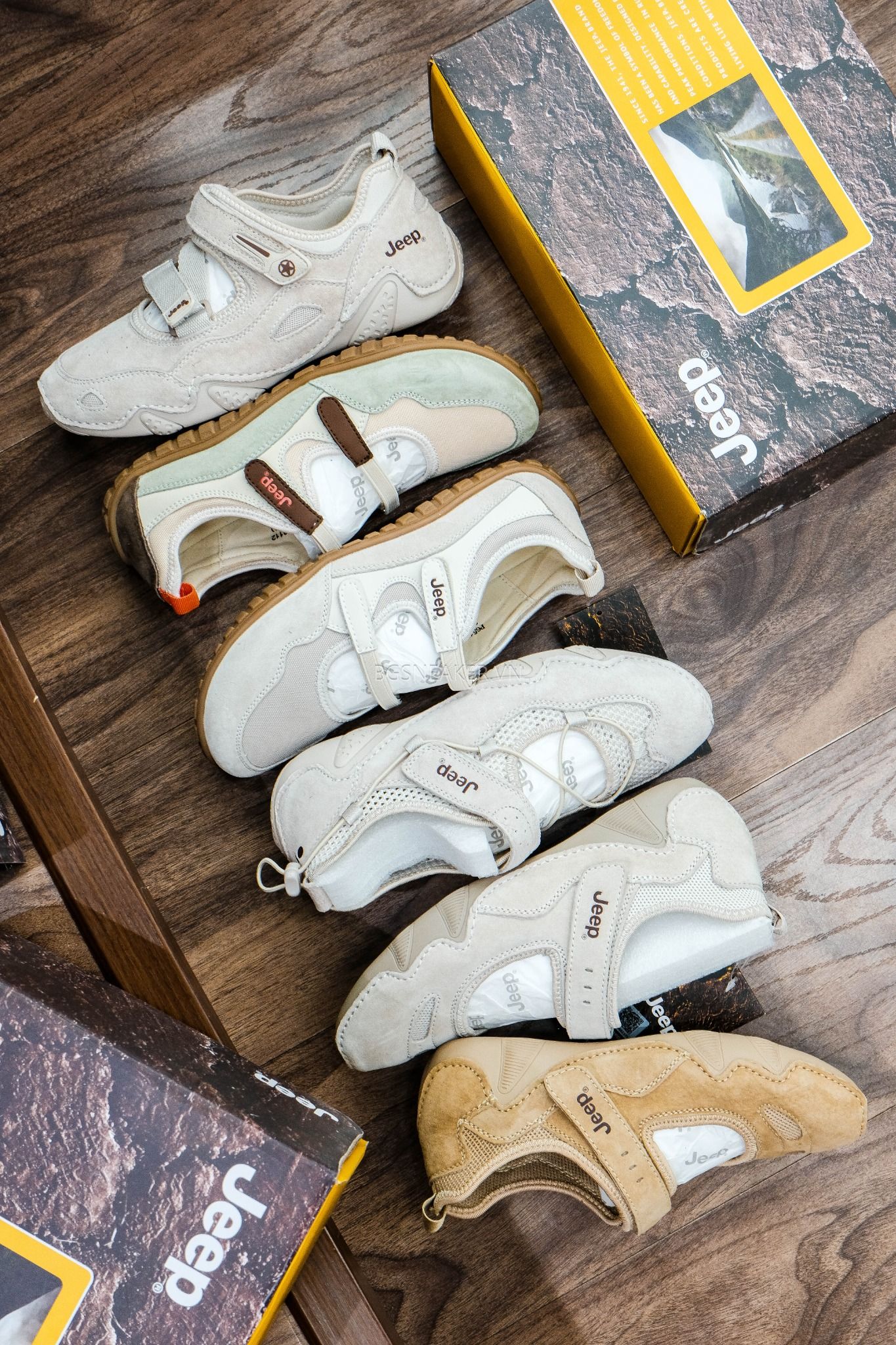  Giày Jeep Outdoor Shoes Women's Low Top '' Cream Light Gum '' [ P651W13112 ] 