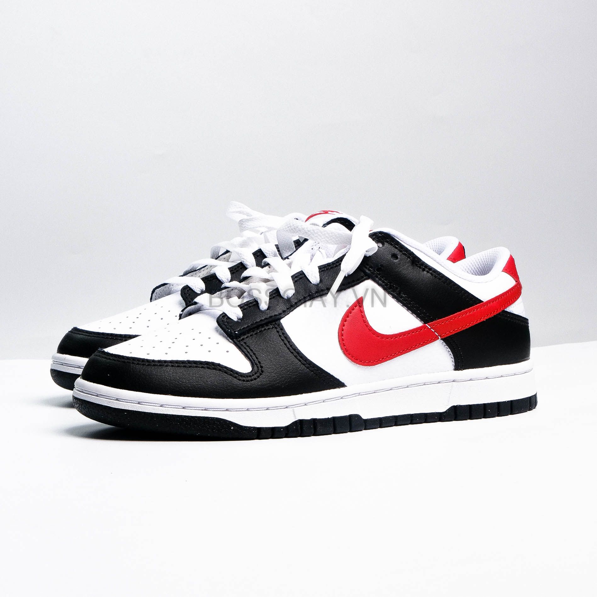  [ FB3354-001 ] Nike Dunk Low Black White Red 