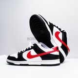  [ FB3354-001 ] Nike Dunk Low Black White Red 