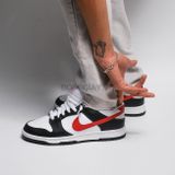  [ FB3354-001 ] Nike Dunk Low Black White Red 