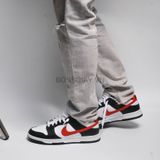  [ FB3354-001 ] Nike Dunk Low Black White Red 