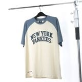  Áo Thun New Era  Yankee Trắng Raglan Blue 14397985 