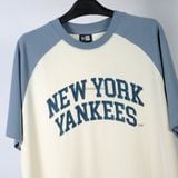 Áo Thun New Era  Yankee Trắng Raglan Blue 14397985 