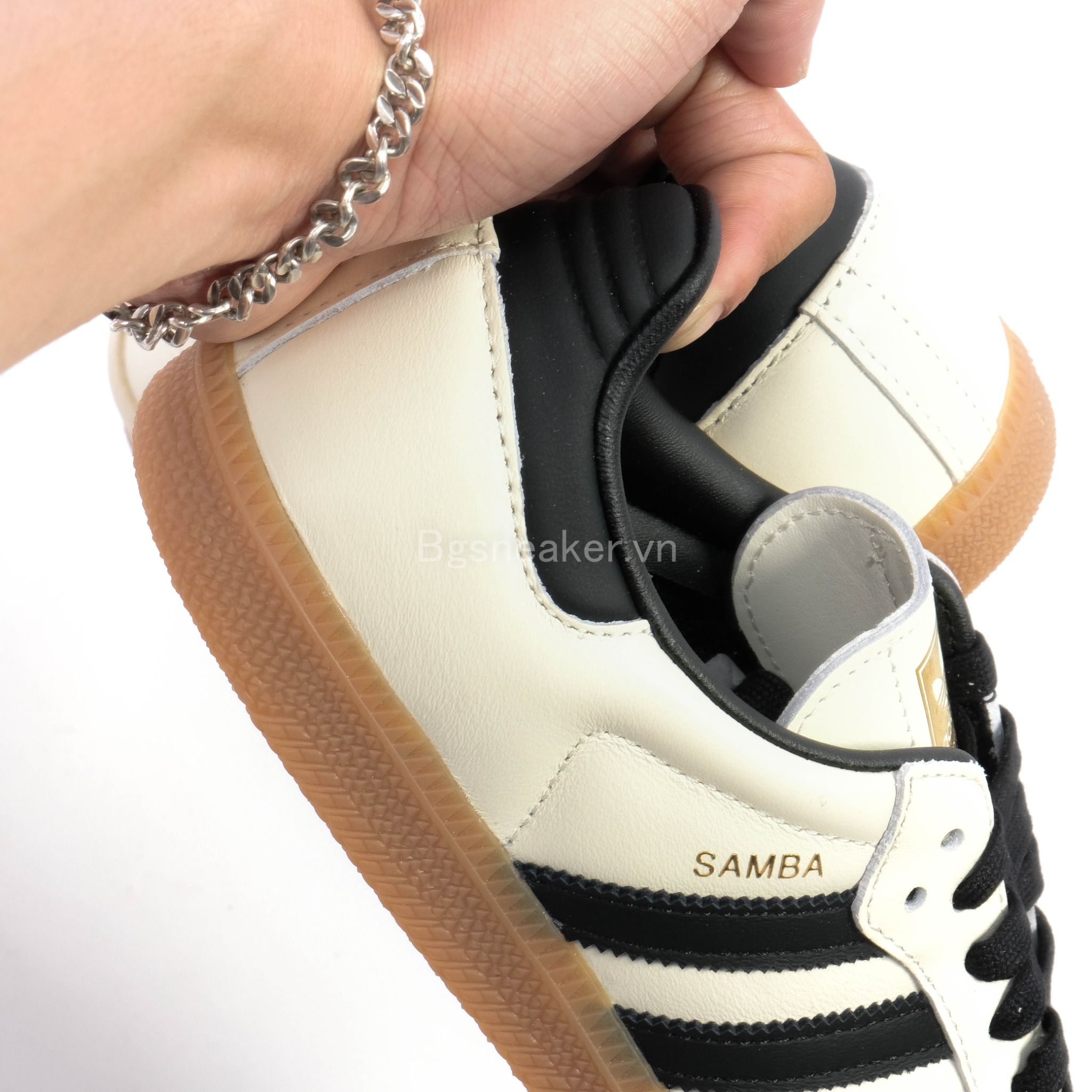  Giày Adidas Samba OG Cream White/Black/Sand Strata ID0478 