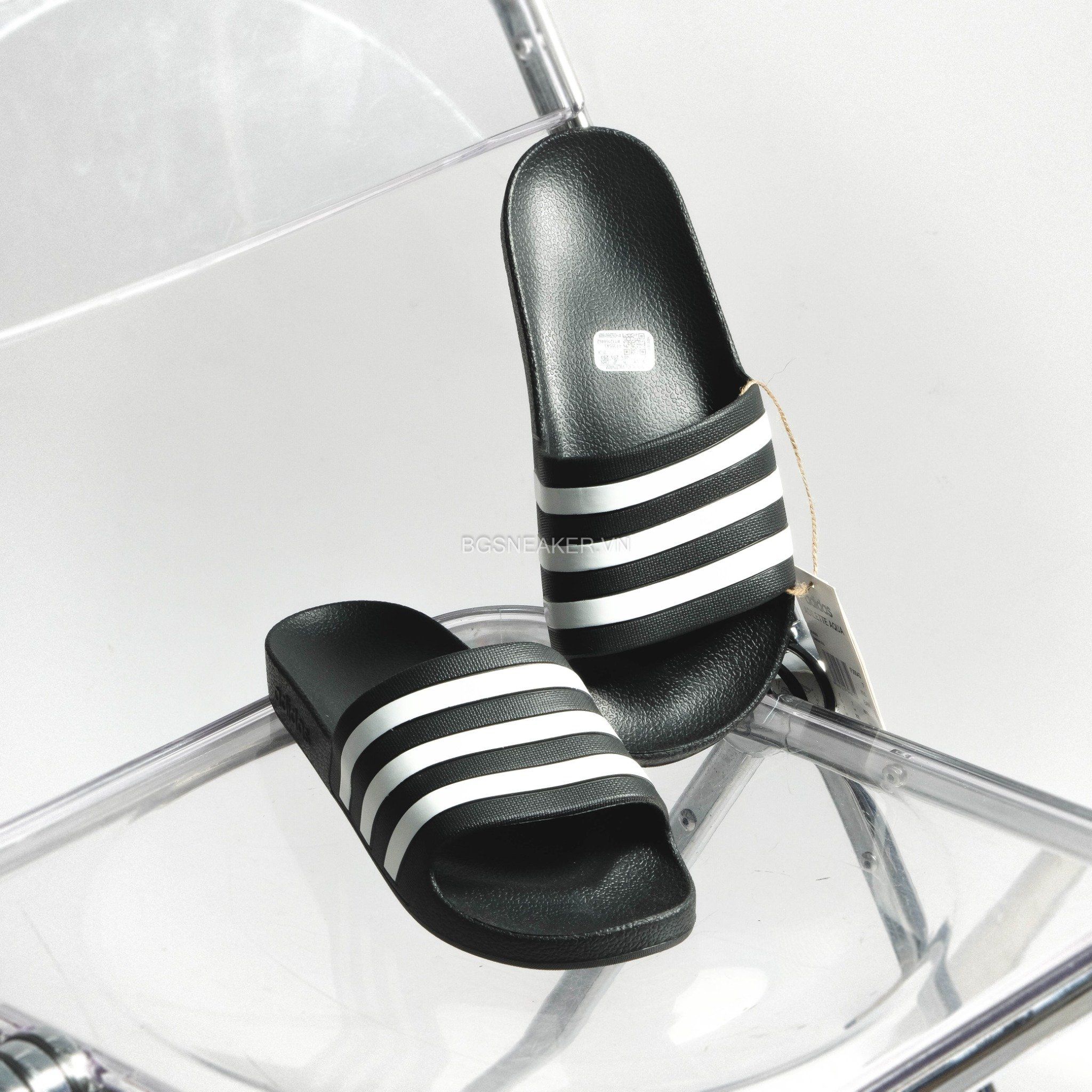  Dép Adidas Adilette Slide Aqua Black White [ F35543 ] 