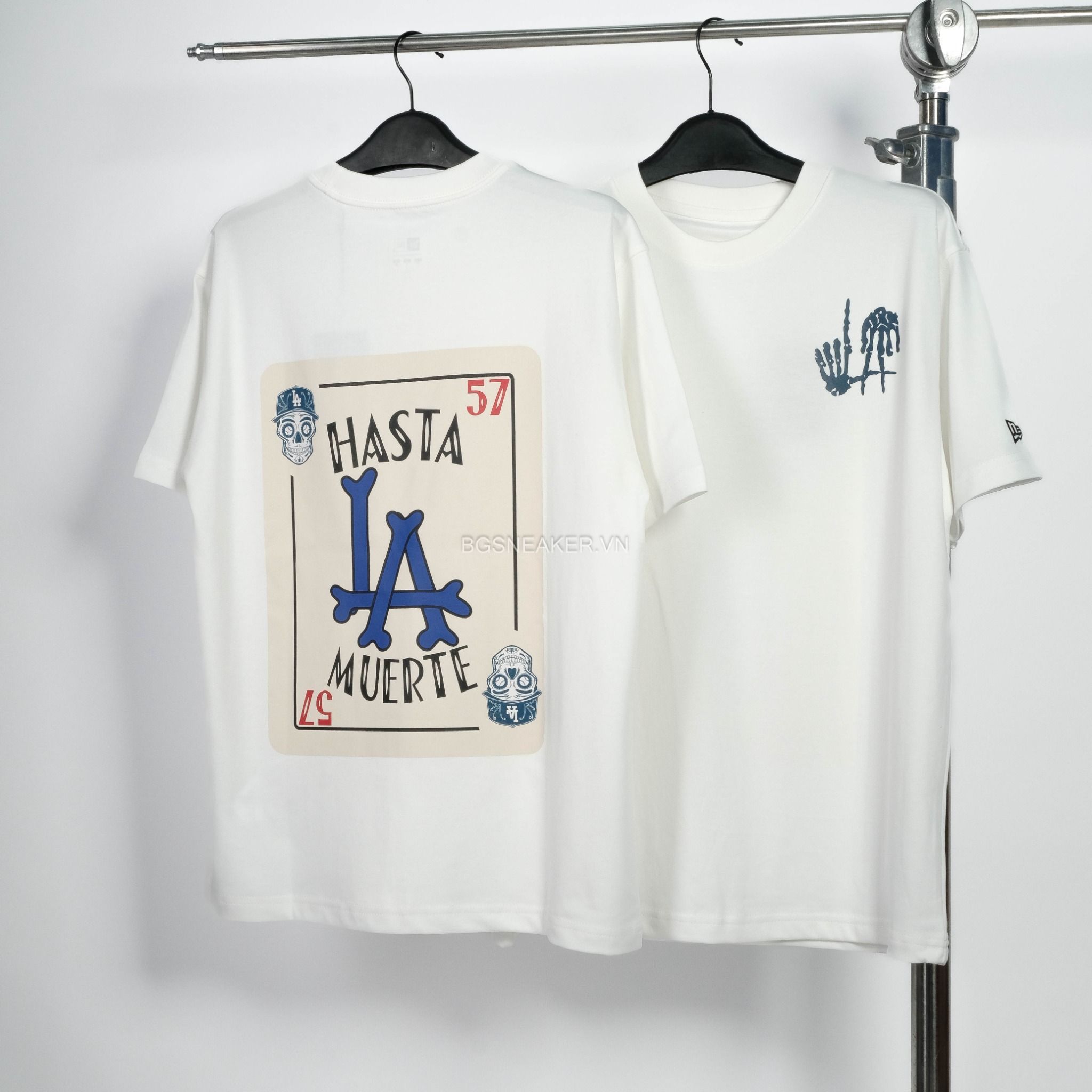  Áo Thun New Era LA HASTA MUERTE 57 White 13586542 