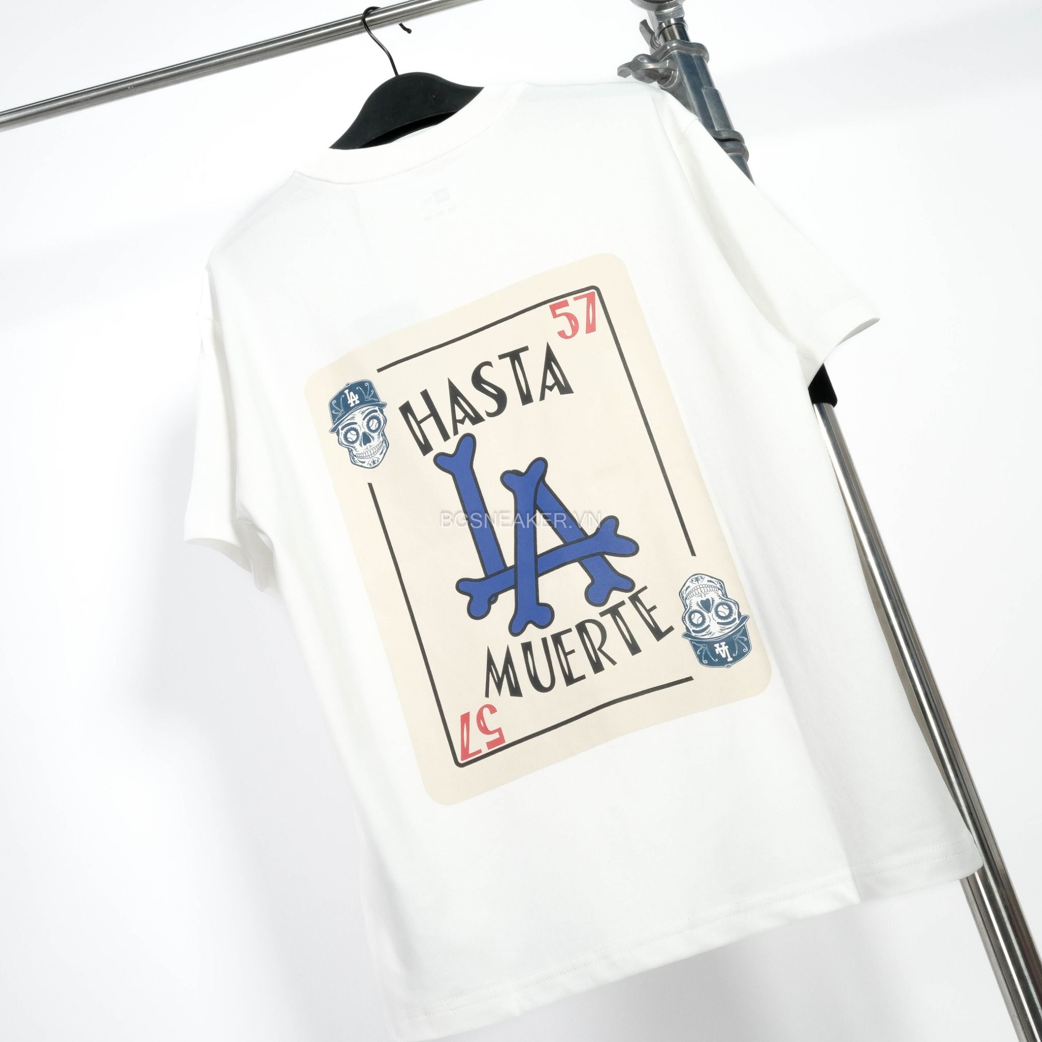  Áo Thun New Era LA HASTA MUERTE 57 White 13586542 