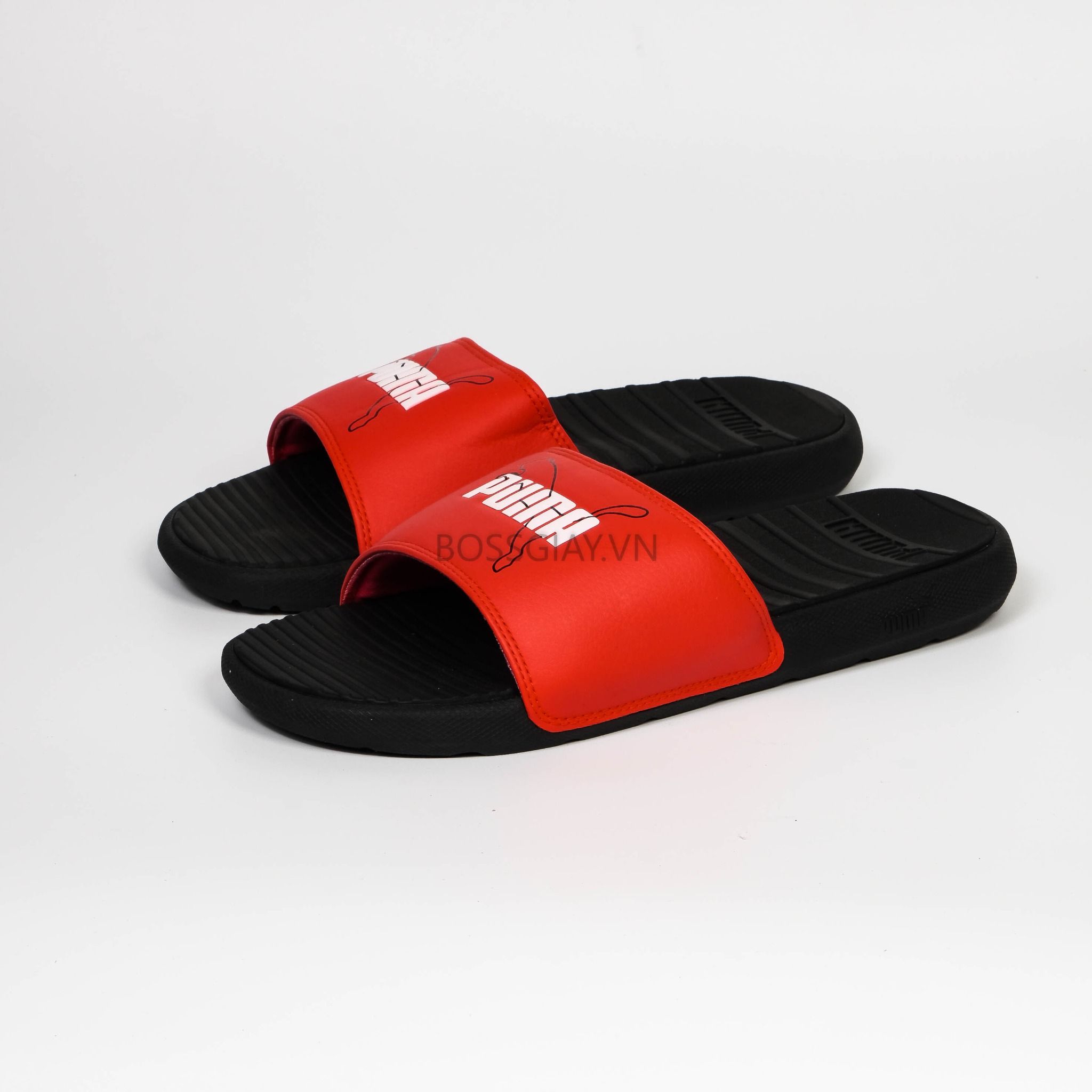  Puma Cool Cat Slide Risk RED BLACK WHITE 