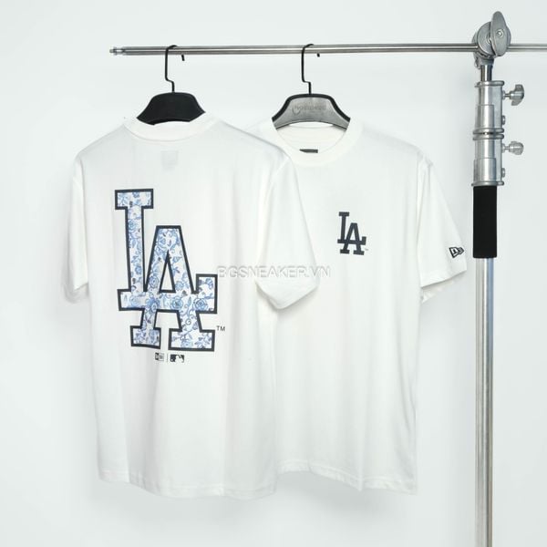  Áo Thun New Era LA Dodger White Flower  14385074 