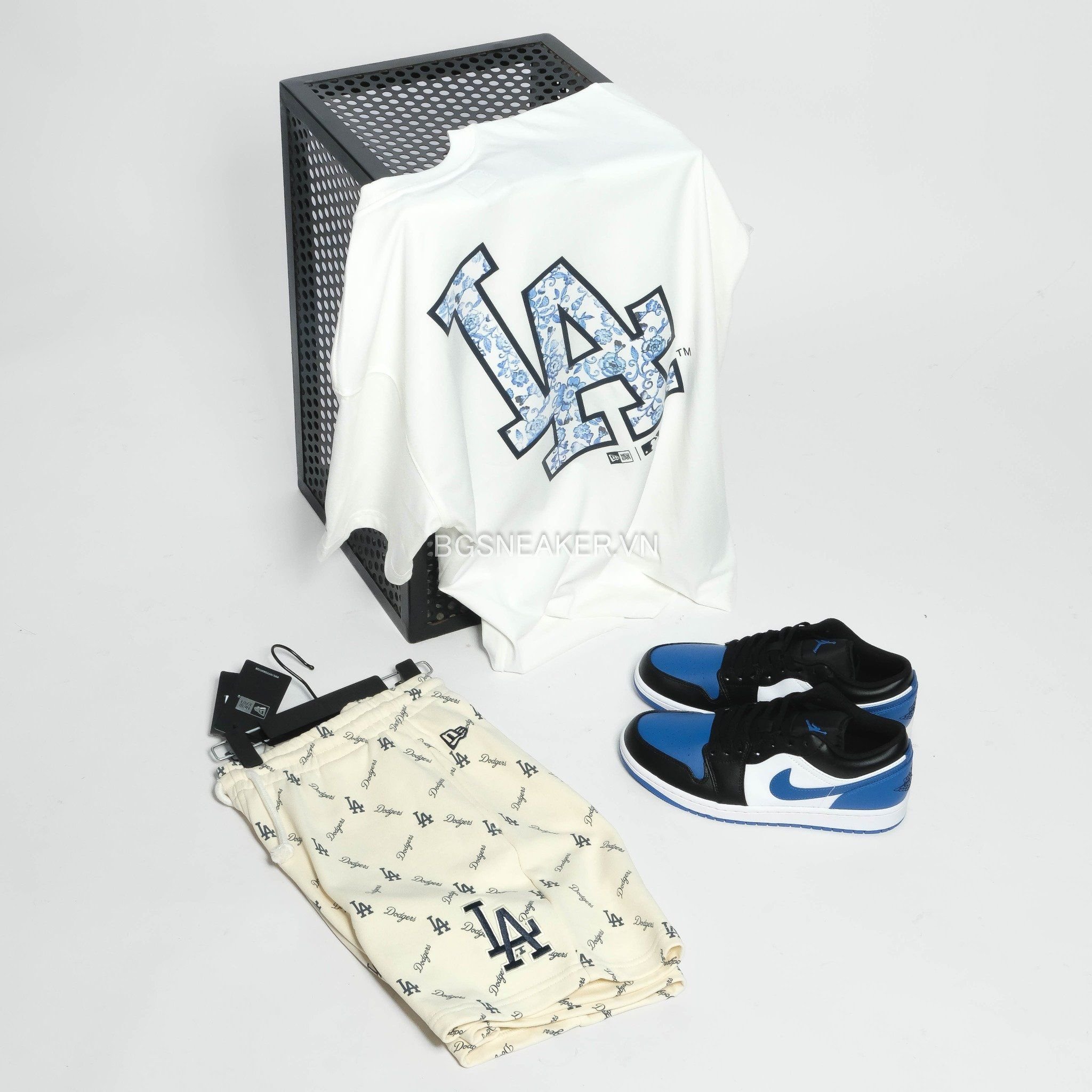  Áo Thun New Era LA Dodger White Flower  14385074 