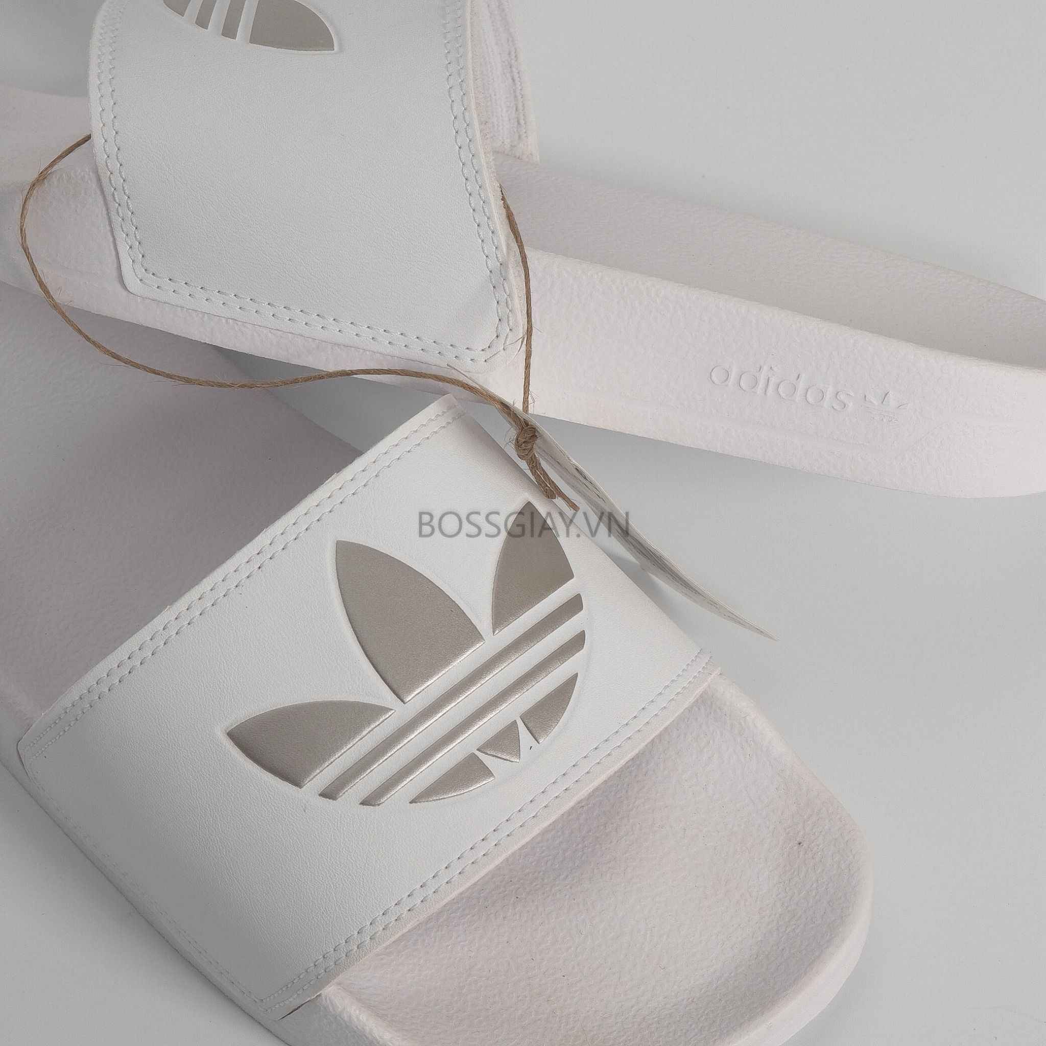GZ6197 ADILETTE LITE SLIDES WHITE GOLD BOSS GI Y