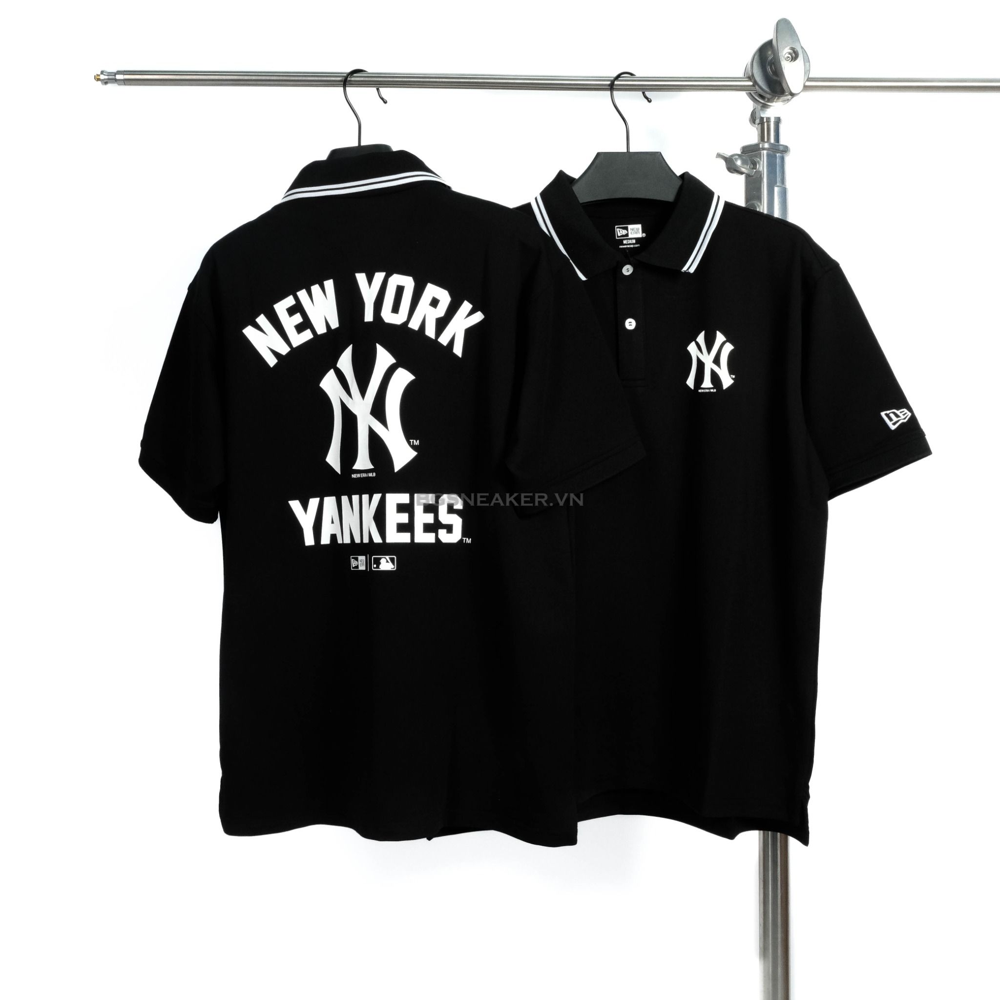  Áo Thun Polo New Era Yankee  Black White 13516808 