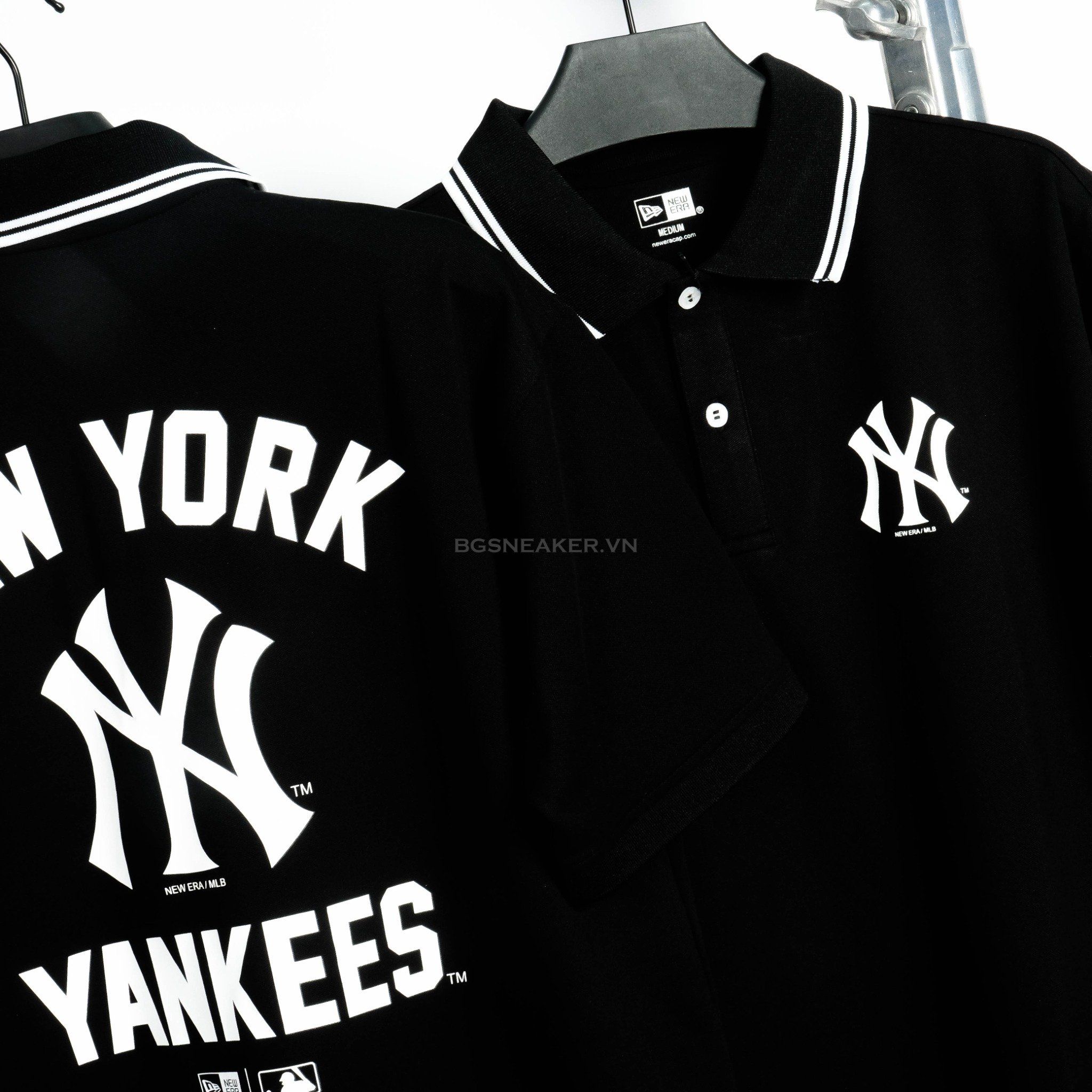  Áo Thun Polo New Era Yankee  Black White 13516808 