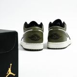  Giày Nike Air Jordan 1 Low Black Toe Medium Olive 553558-092 