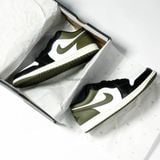  Giày Nike Air Jordan 1 Low Black Toe Medium Olive 553558-092 