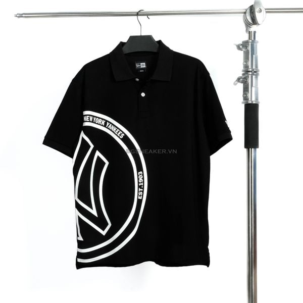  Áo Thun Polo New Era Yankee Black White 13533669 