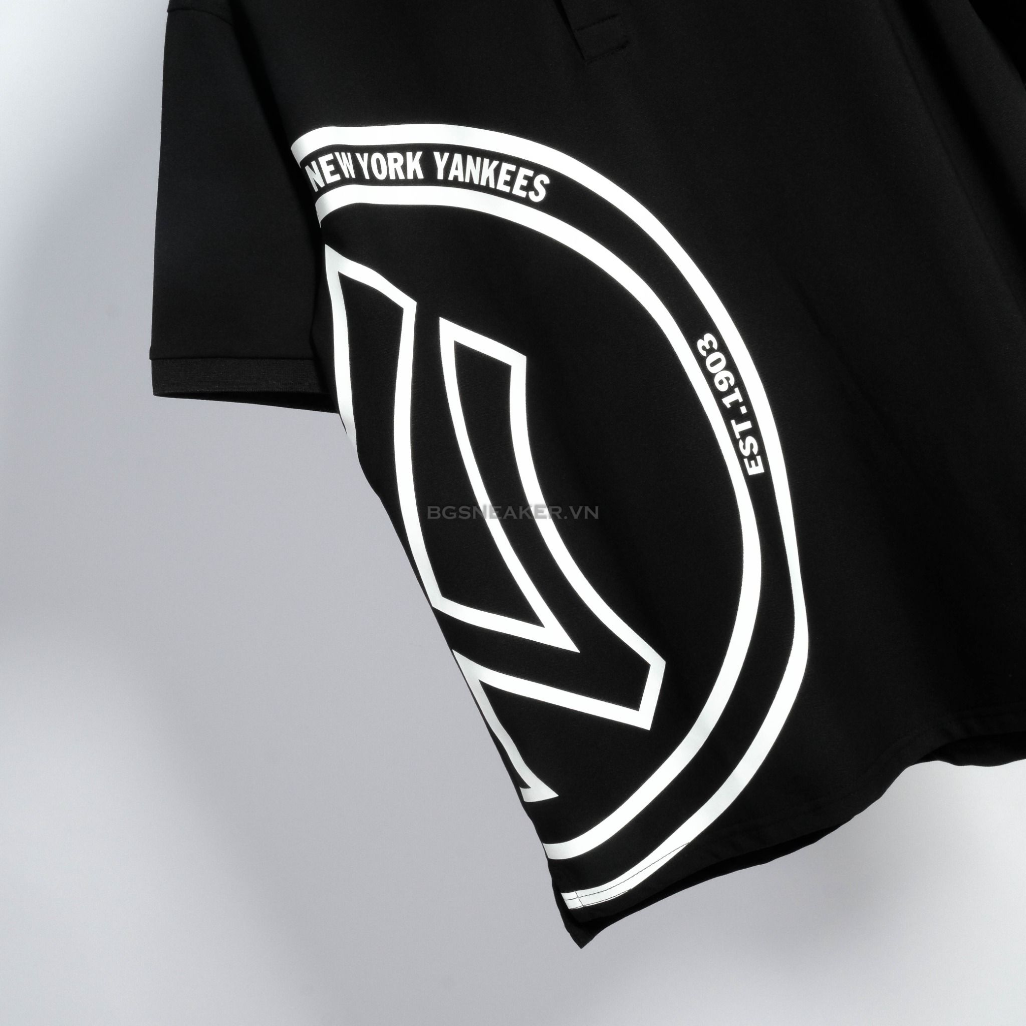  Áo Thun Polo New Era Yankee Black White 13533669 