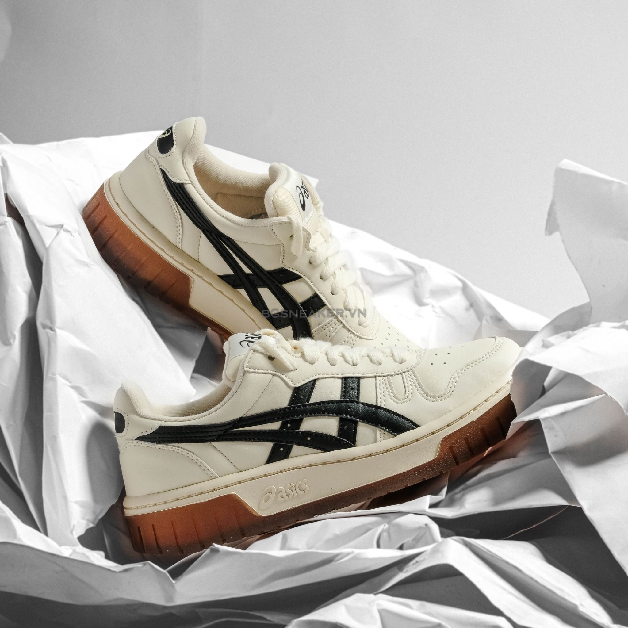  Giày Asics Court MZ Cream Black Gum  1203A127-750 