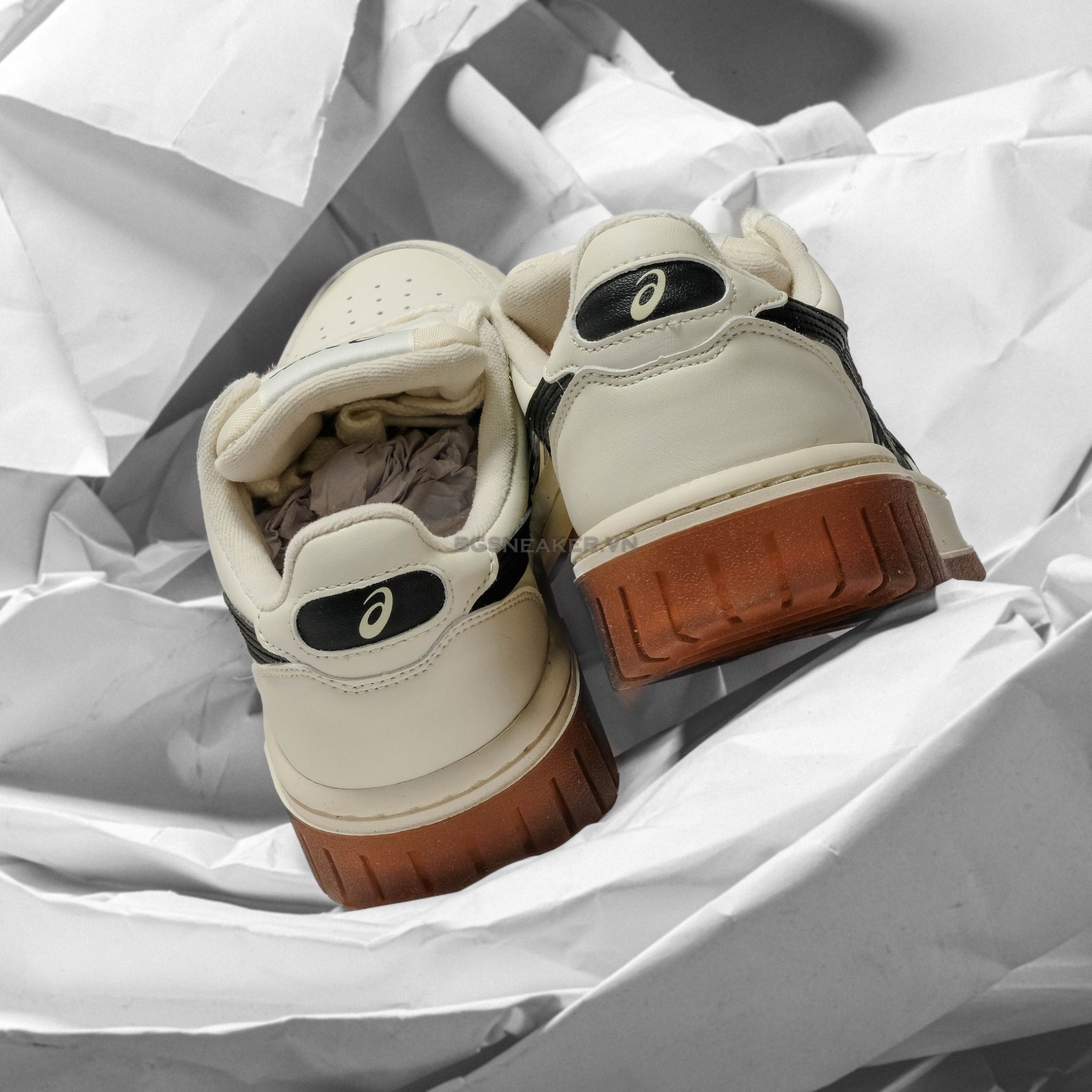  Giày Asics Court MZ Cream Black Gum  1203A127-750 