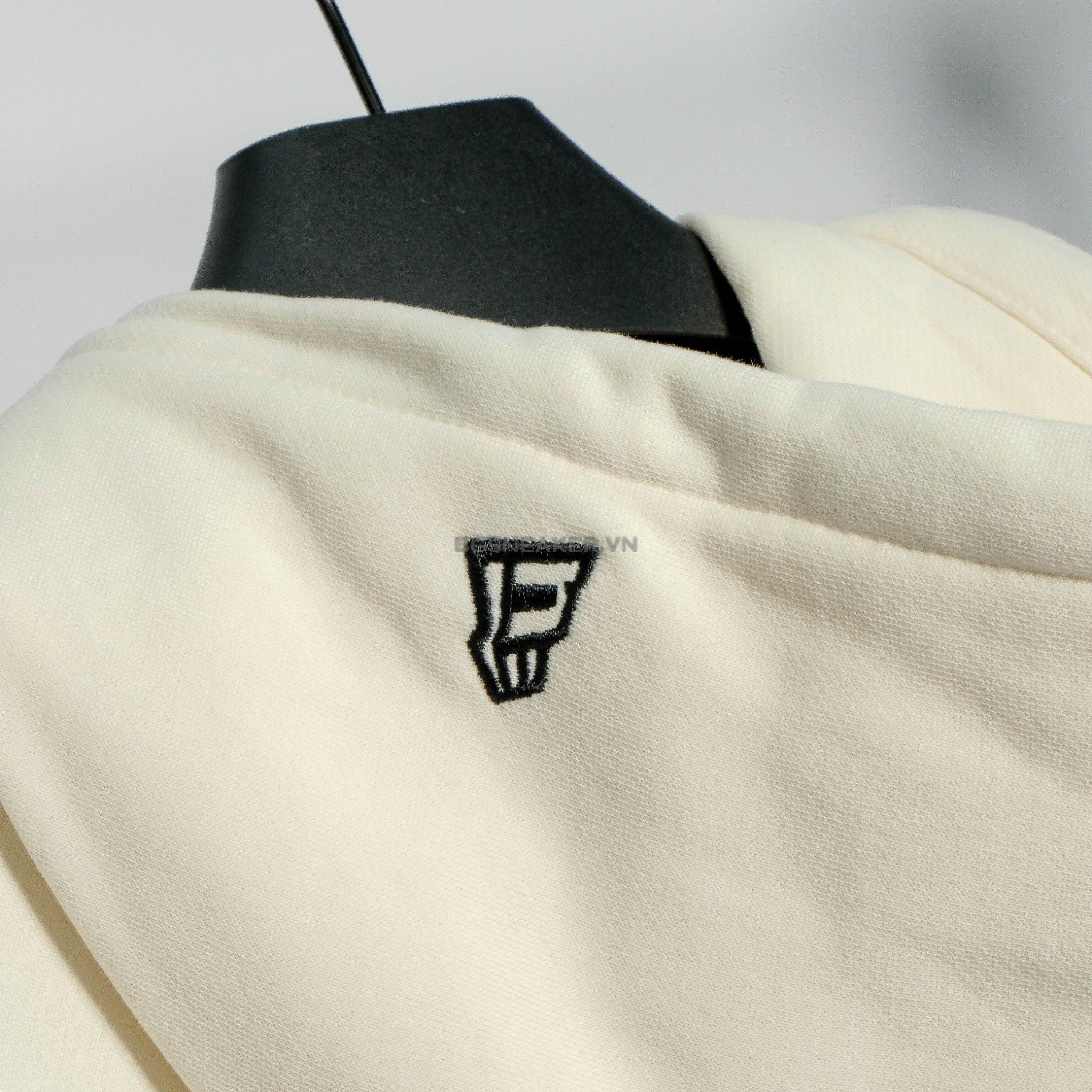  Áo Khoác Hoodie Zip New Era LA Logo Thêu Cream 14385518 