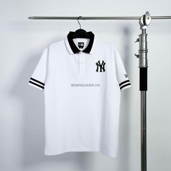  Áo Polo New Era NY Black White  13533346 