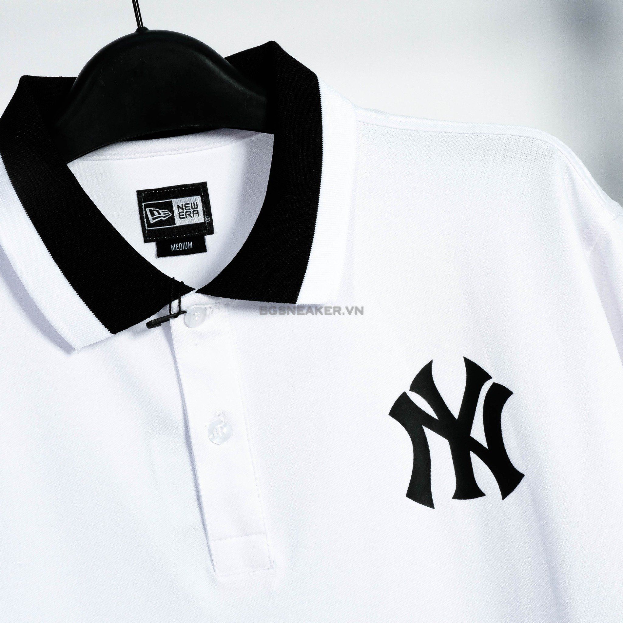  Áo Polo New Era NY Black White  13533346 