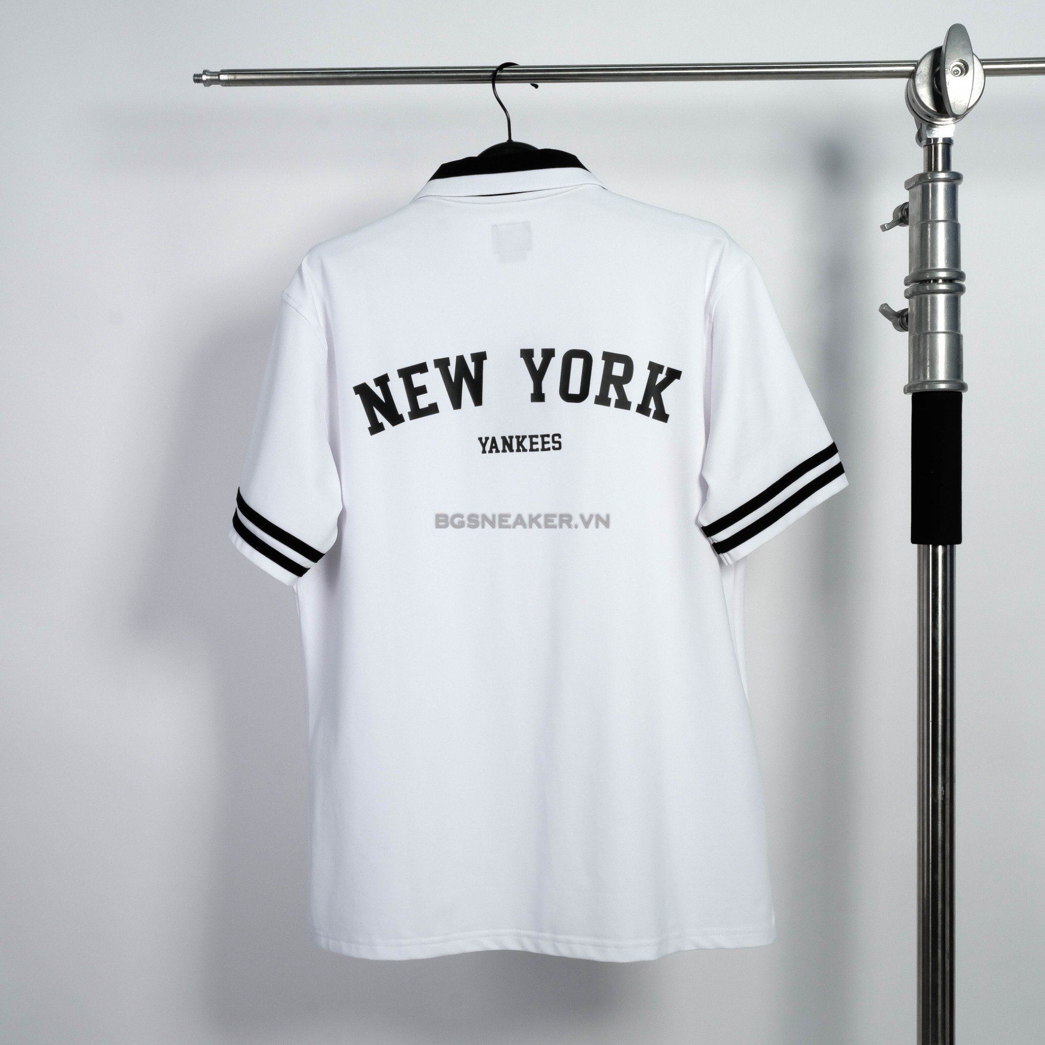  Áo Polo New Era NY Black White  13533346 