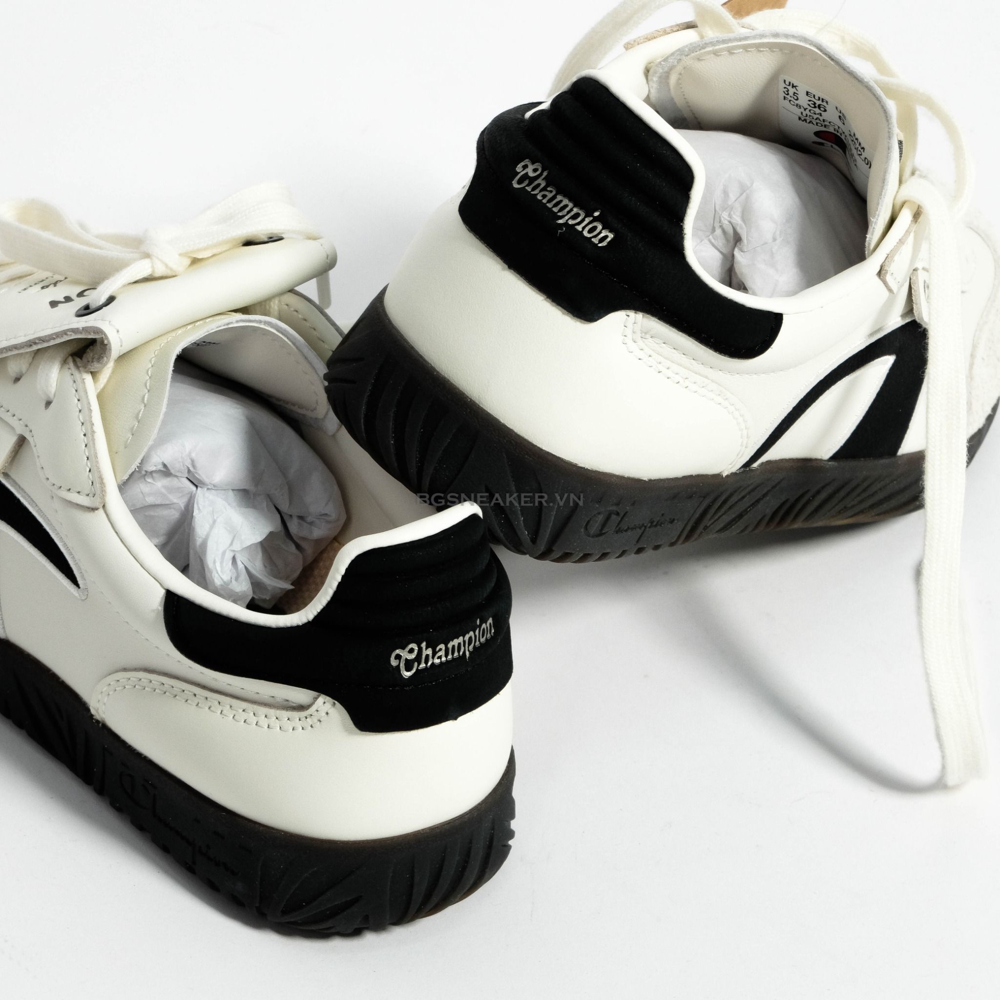  Giày Champion Essentials Champ T-Trainer ' Cream/Black ' [ U4CFCTW14U3 ] [ U5AFCTW15U3 ] 