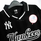  Áo Thun Jersey Polo New Era Yankees Black White  18273829 
