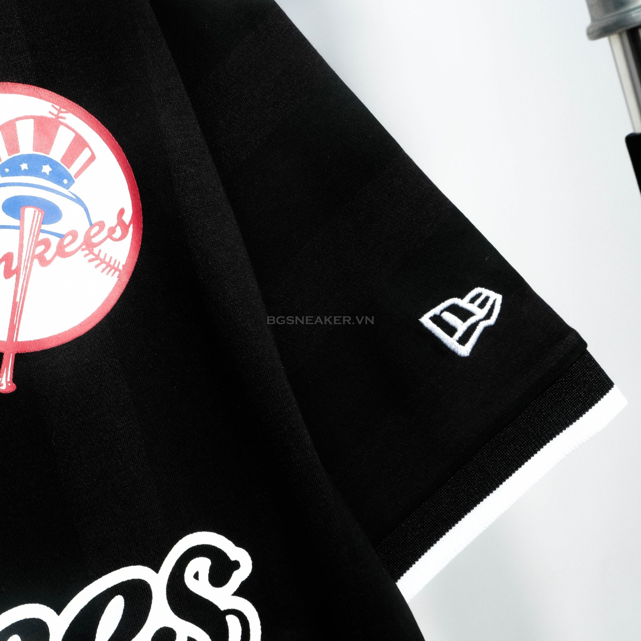  Áo Thun Jersey Polo New Era Yankees Black White  18273829 