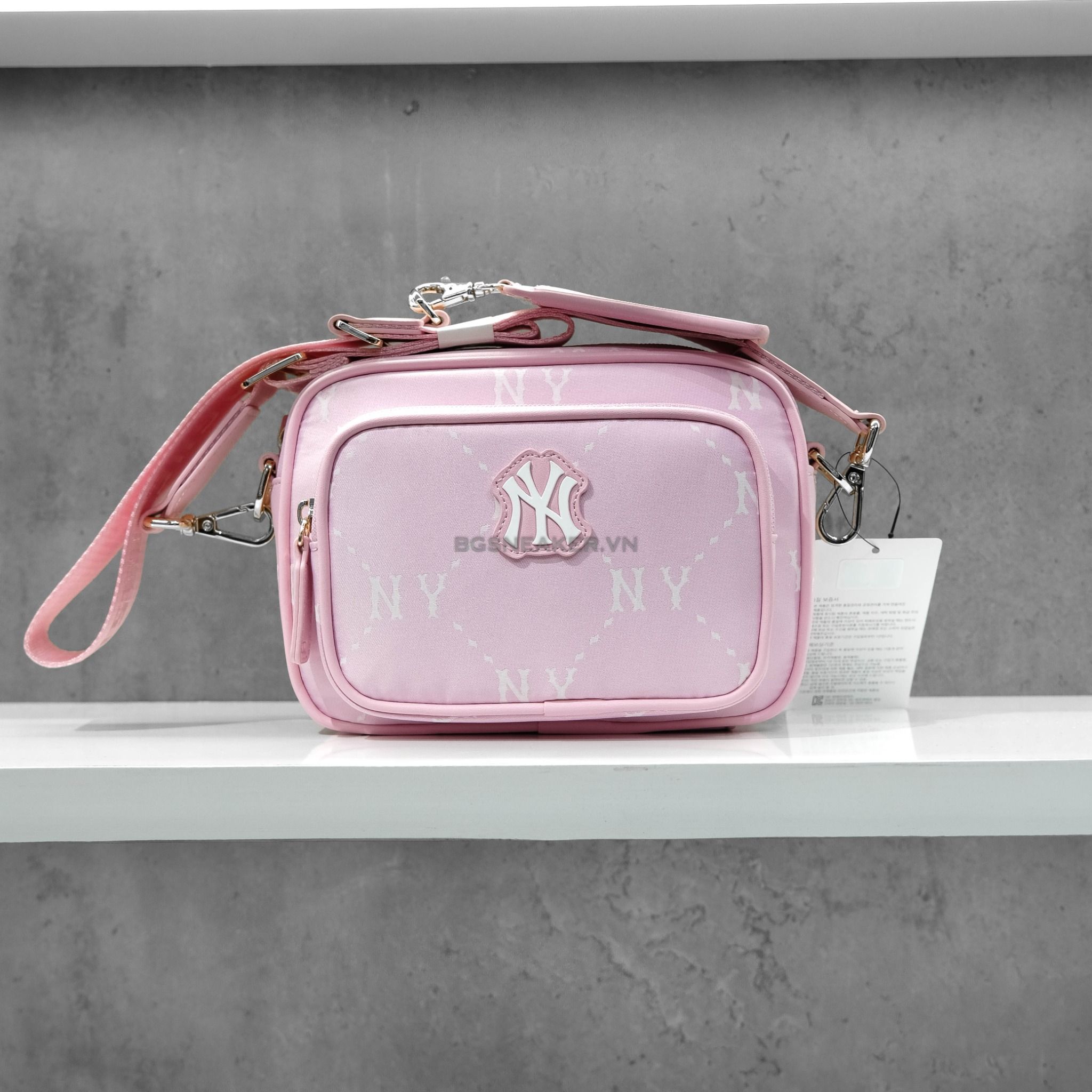  Túi MLB Mono NY Pink bag 7ACRMD45N GP001 