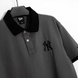  Áo Thun Polo New Era Yankee Grey Logo Black Basic 14568976 