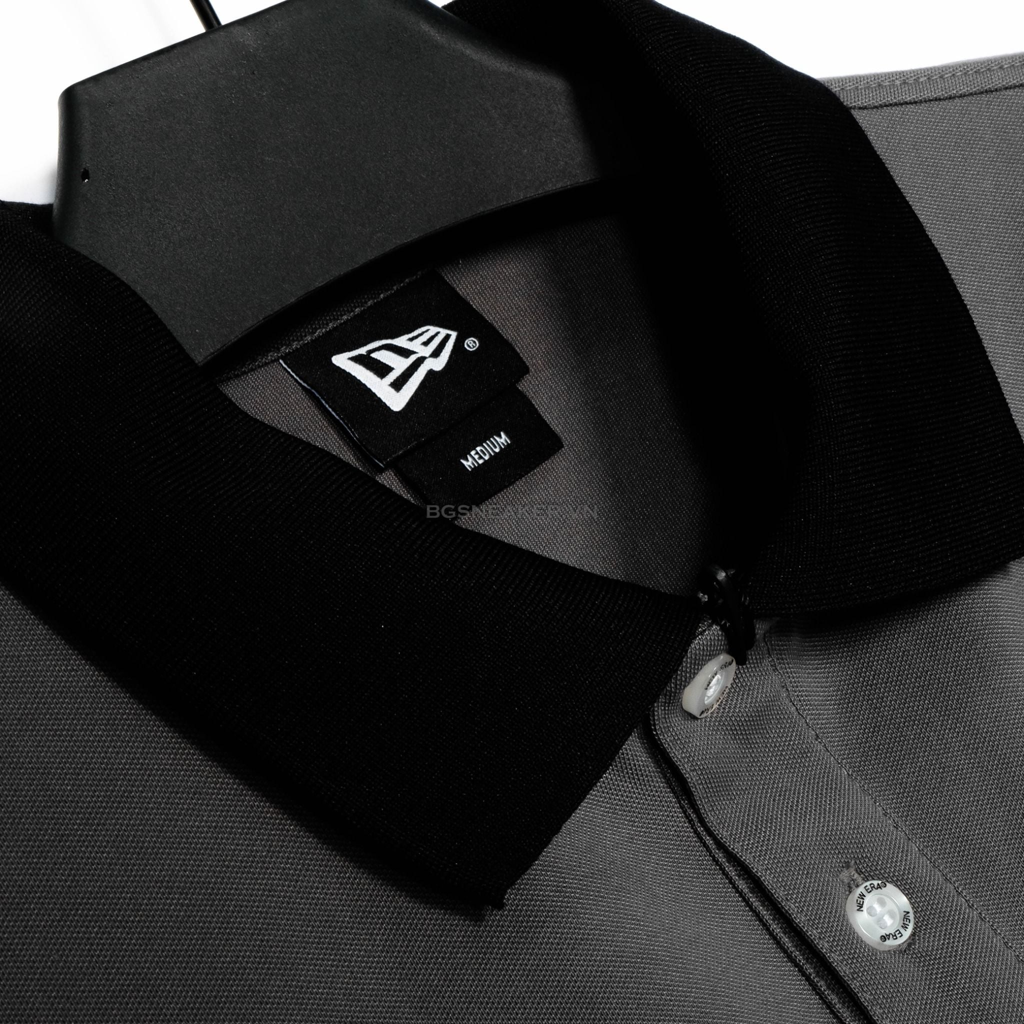  Áo Thun Polo New Era Yankee Grey Logo Black Basic 14568976 