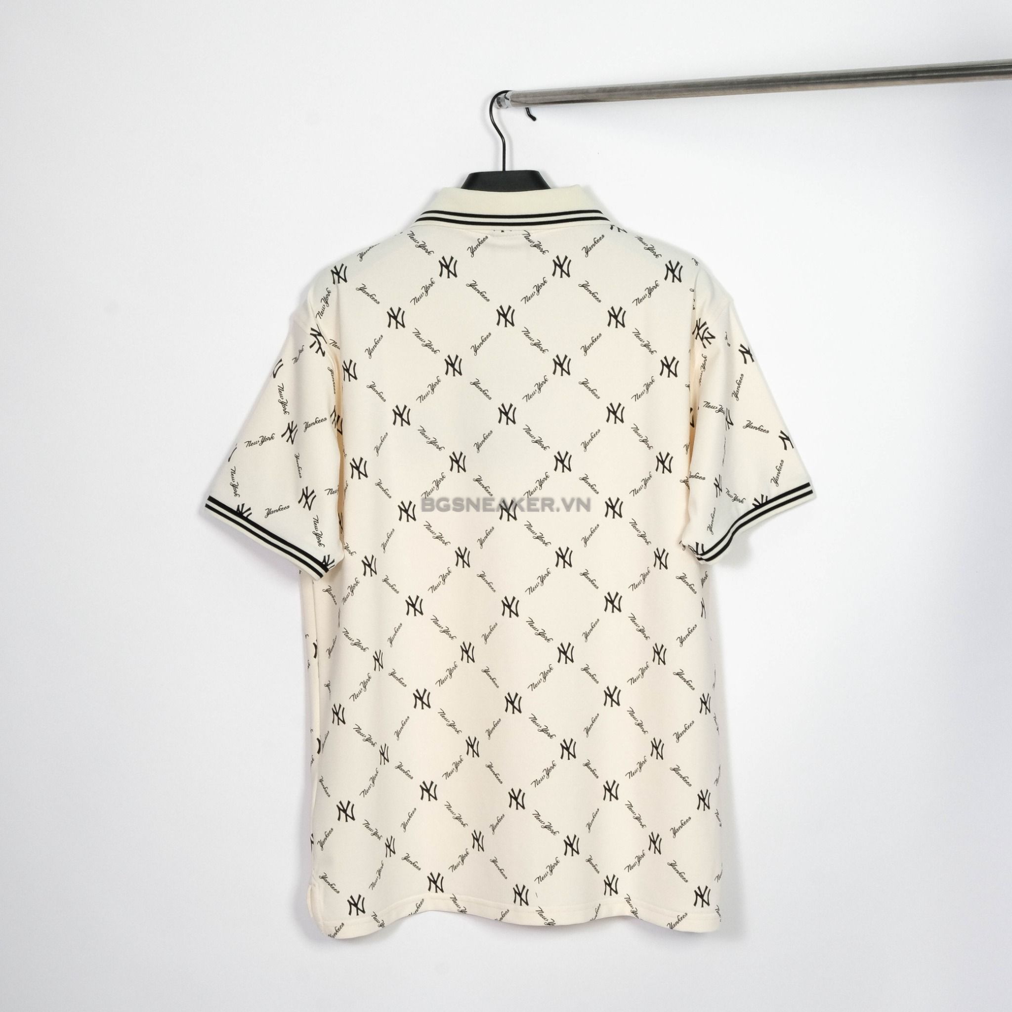  Áo Thun Polo New Era New York Yankees Mono Logo Cream 13533545 