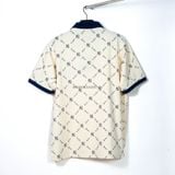  Áo Polo New Era NY Mono Cream Navy 13533546 