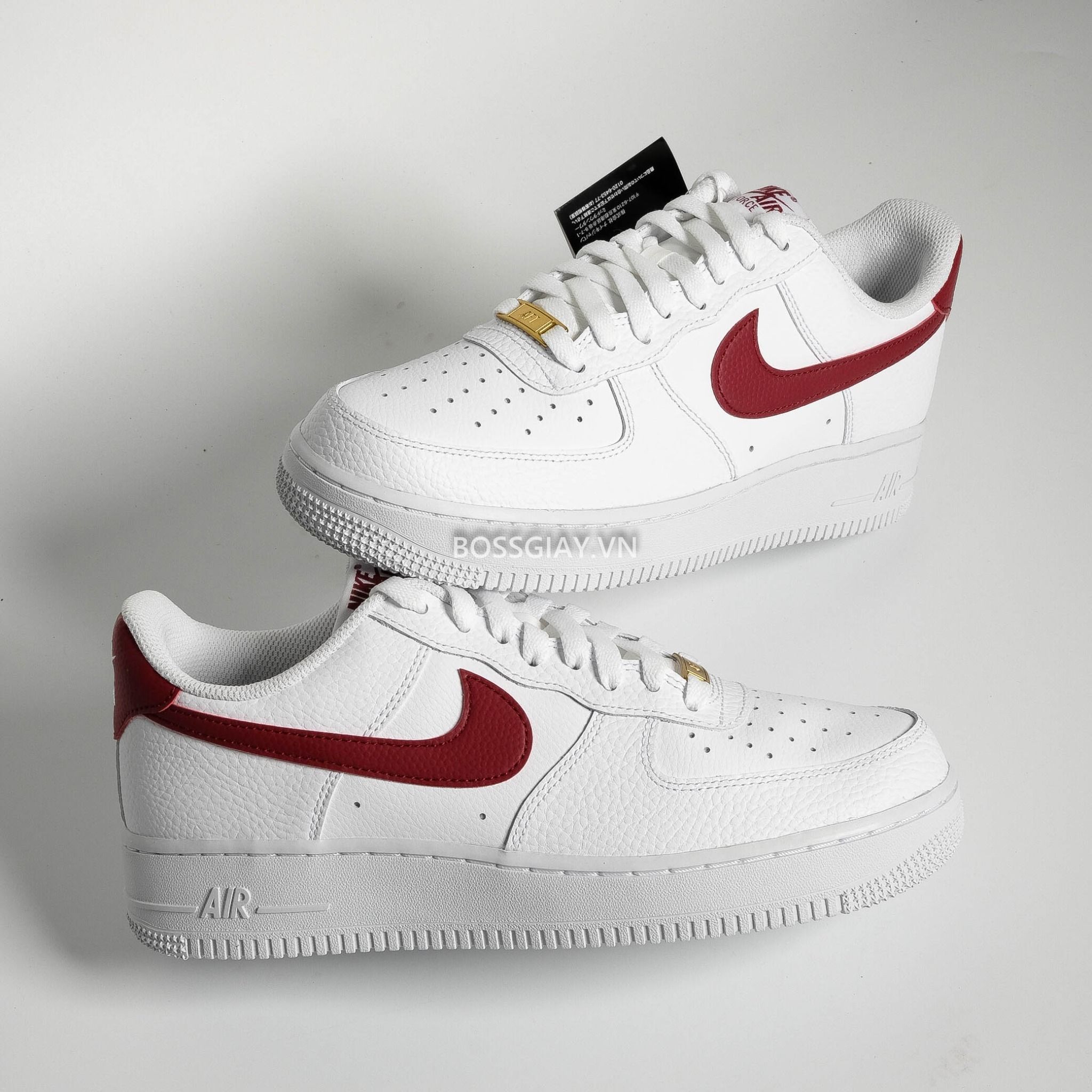 Air force ones top red and white