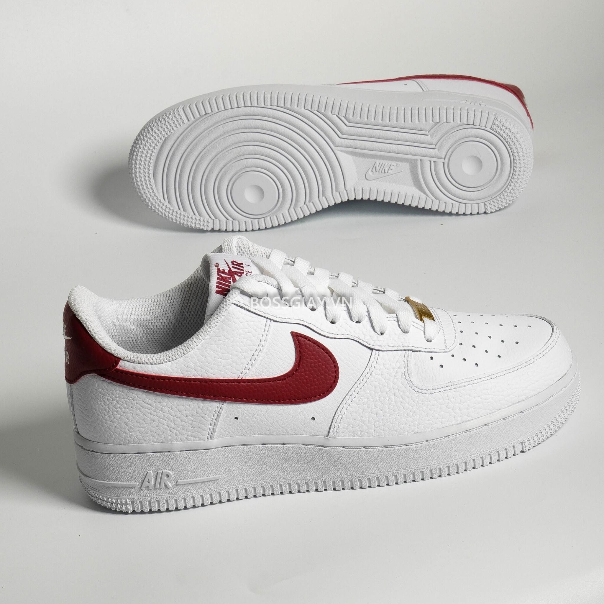 Cz0326 - 100 ] Air Force 1 White Team Red – Boss Giày