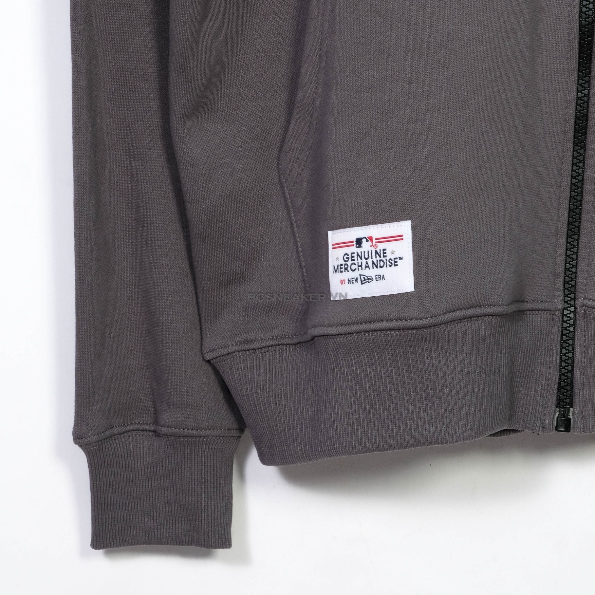  Áo Khoác New Era Hoodie Full Zip NY Yankees Grey White 14397968 