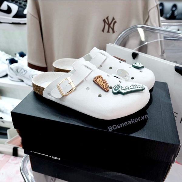  Dép Champion Sandal Birken White Grey U5AFASU19F1 
